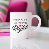 Funny Valentine Swiped Rechts Kaffeetasse