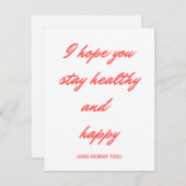 Funny Valentine Tagesgeschenk und Karte  (Vorne/Hinten)