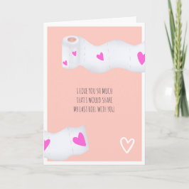 Funny valentine Toilettenwalze 3 Fotos Collage Karte