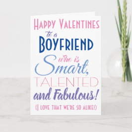 Funny Valentines Boyfriend Karte
