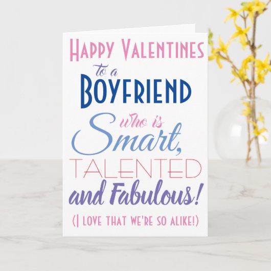 Funny Valentines Boyfriend Karte (Gelbe Blume)