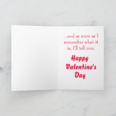 Funny Valentine's Card Feiertagskarte (Innenseite)