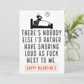 Funny Valentines Card Feiertagskarte (Stehend Vorderseite)