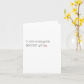 Funny Valentines Card "Ich hasse jeden" Karte (Gelbe Blume)