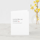 Funny Valentine's Day 2021 Card 'We made it' Karte (Gelbe Blume)