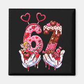Funny Valentine's Day 67 Meme Hands Six Seven Cud Magnet (Vorne)