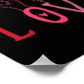 Funny Valentines Day Asl  Poster (Ecke)