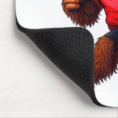 Funny Valentines Day Bigfoot Heart Sungles Sasquat Mousepad (Ecke)