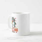 Funny Valentine's Day Boy Duck Hunting Call Me Tod Kaffeetasse (Vorderseite Links)