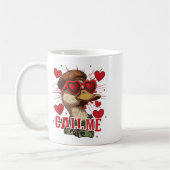 Funny Valentine's Day Boy Duck Hunting Call Me Tod Kaffeetasse (Links)