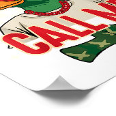 Funny Valentine's Day Boy Duck Hunting Call Me Tod Poster (Ecke)