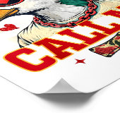 Funny Valentine's Day Boy Duck Hunting Call Me Tod Poster (Ecke)