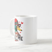 Funny Valentines Day Call Me Duck Hunting Men Wome Kaffeetasse (Vorderseite Links)