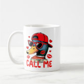 Funny Valentines Day Call Me Duck Hunting Men Wome Kaffeetasse (Links)