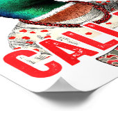 Funny Valentines Day Call Me Duck Hunting Men Wome Poster (Ecke)