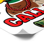 Funny Valentines Day Call Me Duck Hunting Men Wome Poster (Ecke)