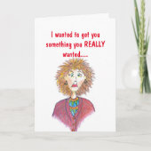 FUNNY VALENTINE'S DAY CARD KARTE (Vorderseite)