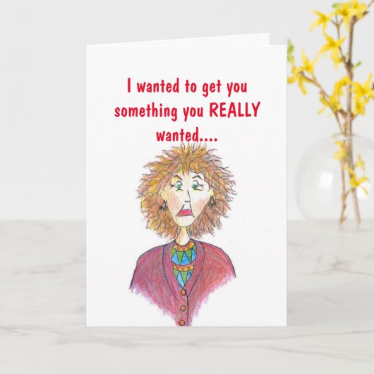 FUNNY VALENTINE'S DAY CARD KARTE (Gelbe Blume)