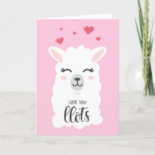 Funny Valentine's Day Card - Lama Card Feiertagskarte