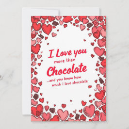 funny valentines day Chocolate cards Feiertagskarte