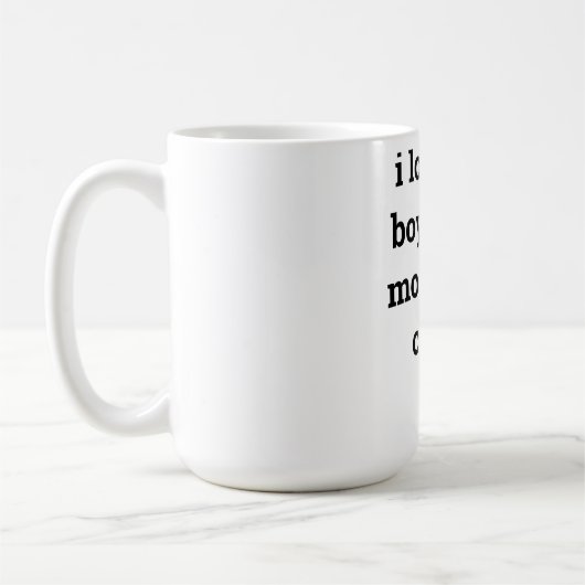 Funny Valentine's Day Coffee Boyfriend Zitat Gesch Kaffeetasse (Links)