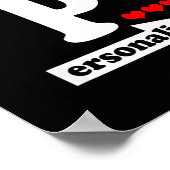 Funny Valentine's Day Couple Matching I Love Her I Poster (Ecke)