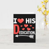 Funny Valentine's Day Couple Matching I Love His D Karte (Gelbe Blume)