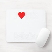 Funny Valentine's Day Couple Matching I Love His D Mousepad (Mit Mouse)