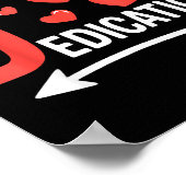 Funny Valentine's Day Couple Matching I Love His D Poster (Ecke)