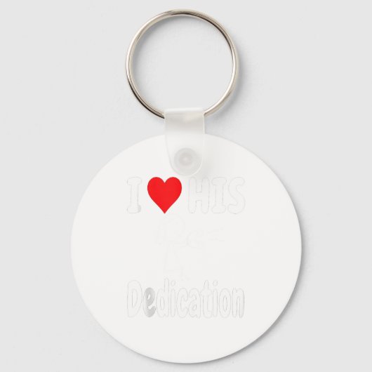 Funny Valentine's Day Couple Matching I Love His D Schlüsselanhänger (Vorderseite)