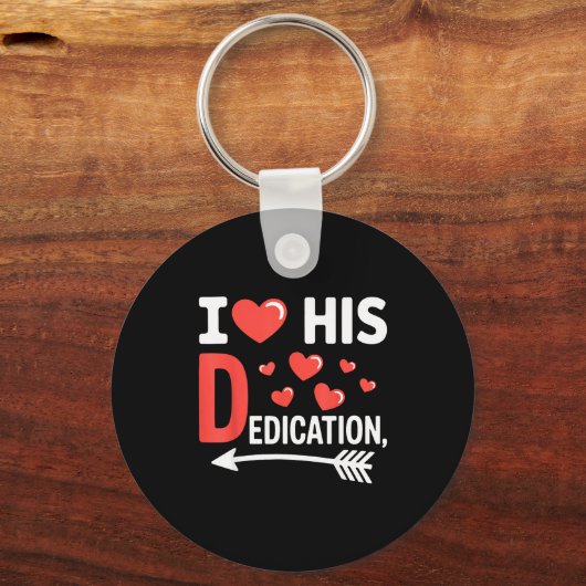 Funny Valentine's Day Couple Matching I Love His D Schlüsselanhänger (Vorderseite)