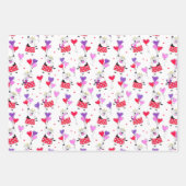 Funny Valentine's Day Cow Muster Geschenkpapier Set (Vorderseite 2)