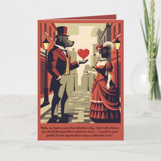 Funny Valentine's Day Customizable Card Karte (Vorderseite)