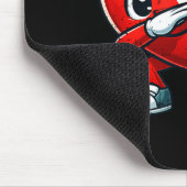 Funny Valentines Day Dabbing Heart Lover Men Kids Mousepad (Ecke)