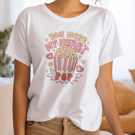 Funny Valentine's Day Du machst meinen Herz-Pop T-Shirt