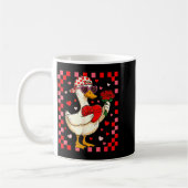 Funny Valentines Day Duck Heart Valentine Cud Kids Kaffeetasse (Links)