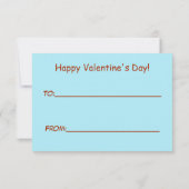 Funny Valentine's Day Eichhörnchen Pun Kids Klasse Einladung (Rückseite)