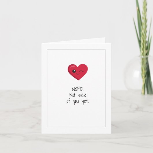 Funny Valentine's Day Feiertagskarte (Vorderseite)