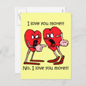 Funny Valentine's Day Feiertagspostkarte (Vorne/Hinten)