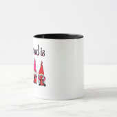 Funny Valentine's Day Gnome Tasse (Zentrum)
