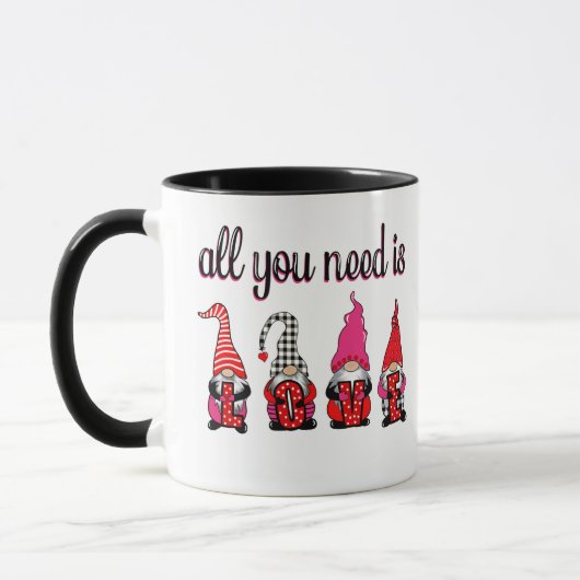 Funny Valentine's Day Gnome Tasse (Links)