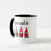 Funny Valentine's Day Gnome Tasse (Vorderseite Links)
