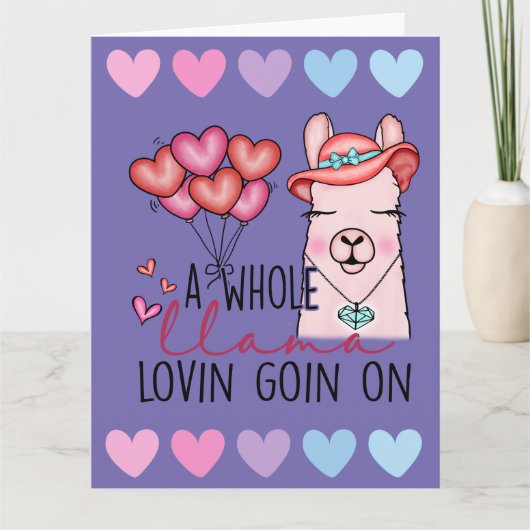 Funny Valentine's Day Grußkarte Karte (Vorderseite)