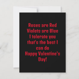 Funny Valentine's Day Holiday Card Feiertagskarte