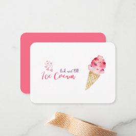 Funny Valentine's Day Ice Cream Joke Quote Card Mitteilungskarte
