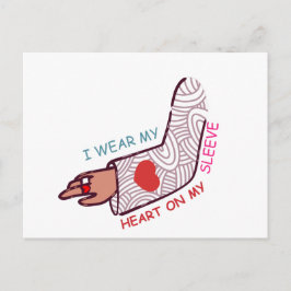 Funny Valentine's Day Liebe Pun Lovecore Ästhetik Postkarte