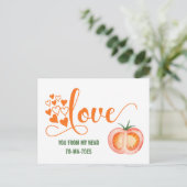 Funny Valentine's Day Liebe To-ma-toes Joke Card Postkarte (Stehend Vorderseite)