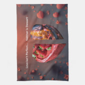 Funny Valentine's Day - Love Isn't Perfect Geschirrtuch (Vertikal)