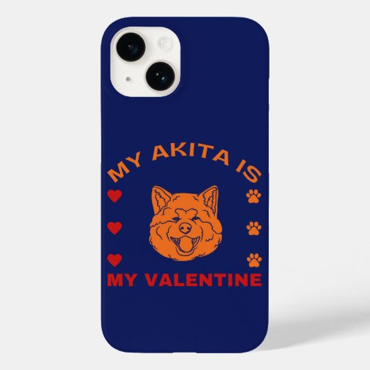 Funny Valentine's Day meine Akita ist mein Valenti Case-Mate iPhone Hülle (Rückseite)