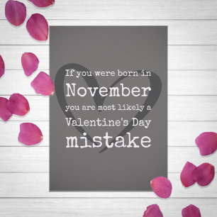Funny Valentine's Day Mistake Feiertagskarte